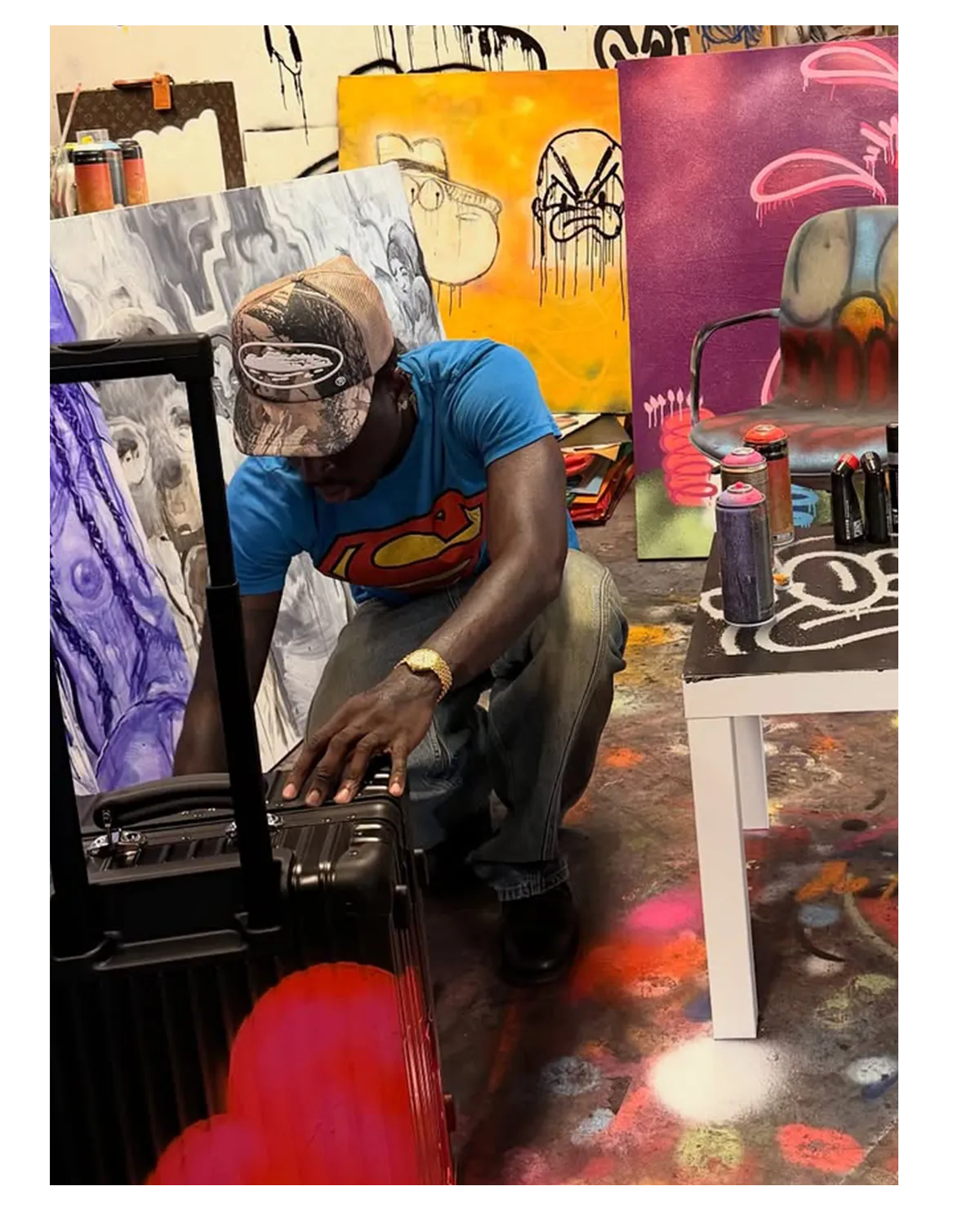 Island Puff Print Trucker Hat