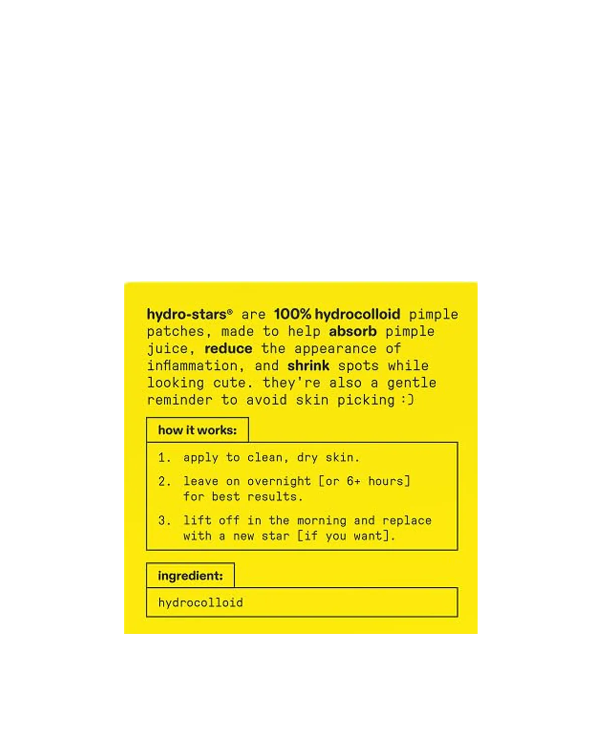 Hydro Star Pimple Patches